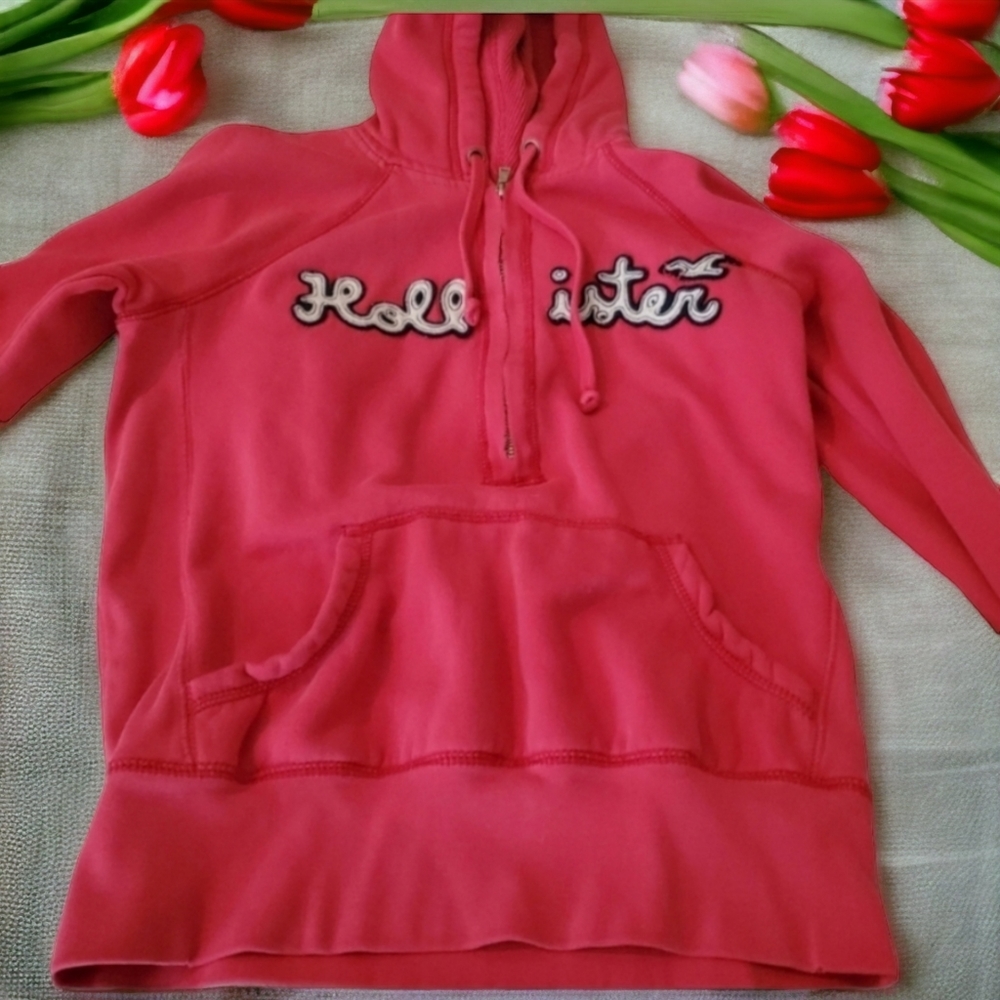 Hollister Pink Zip Up Jacket